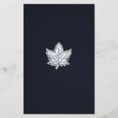 Chroom als leder van een aple op koolstofvezel afd flyer (Voorkant)