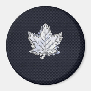 Chroom als leder van een aple op koolstofvezel afd magneet