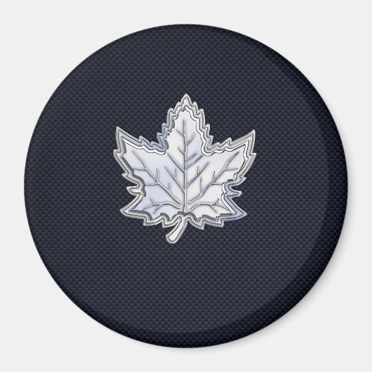 Chroom als leder van een aple op koolstofvezel afd magneet (Voorkant)