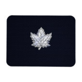 Chroom als leder van een aple op koolstofvezel afd magneet (Horizontaal)