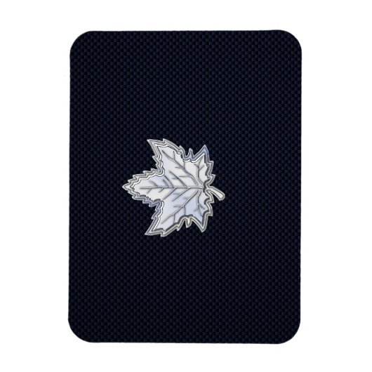 Chroom als leder van een aple op koolstofvezel afd magneet (Verticaal)