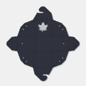 Chroom als leverbaar-koolstofvezel bedankdoosjes (Uitgevouwen)