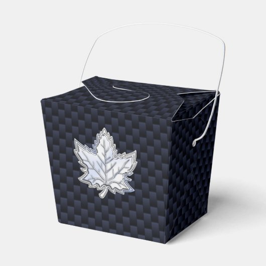 Chroom als leverbaar-koolstofvezel bedankdoosjes (Voorkant Zijde)