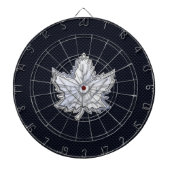 Chroom als leverbaar-koolstofvezel dartbord (Voorkant)