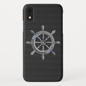 Chroom als neusachtig wiel op koolstofvezel Case-Mate iPhone case (Achterkant)