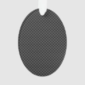 Chroom als Sagittarius-teken Carbon Fiber Print Ornament (achterkant)