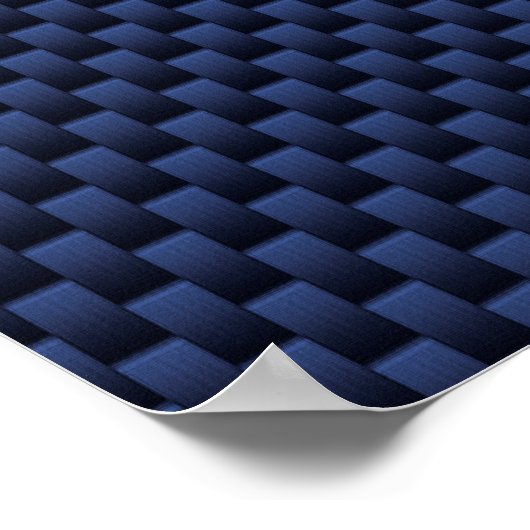 Chroom als Taurus Zodiac Sign Blue Carbon Print (Hoek)