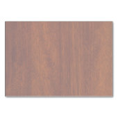 Chroom als Thistle op Mahogany Wood Style Kaart (Achterkant)