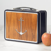 Chroom Anker op Teakhoutfineer Nautilus Levensstij (In situ)