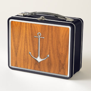 Chroom Anker op Teakhoutfineer Nautilus Levensstij