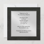 Chroom en kunstleder met kunstvleugel kaart (Achterkant)