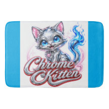 Chroom Kitten Badmat