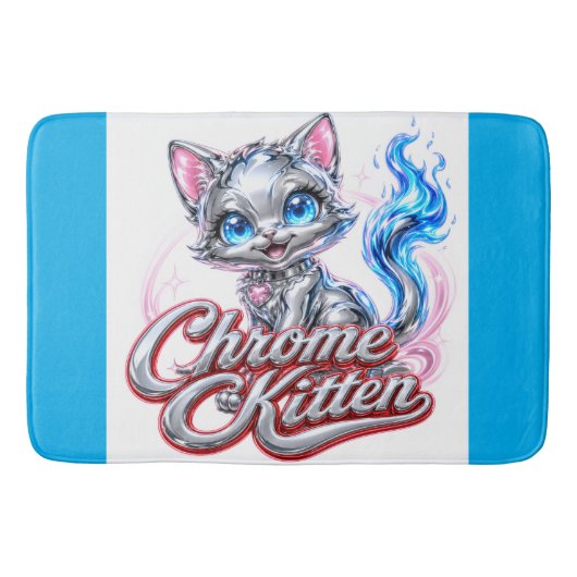Chroom Kitten Badmat (Voorkant)