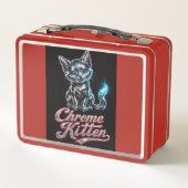 CHROOM KITTEN Rood Lunchbox (Achterkant)