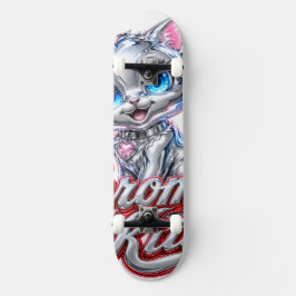 Chroom Kitten Skateboard, met Trucks en Wielren Persoonlijk Skateboard