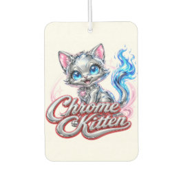 Chroom Kitten "Sweetheart" luchtverfrisser