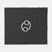 Chroom like Cancer Zodiab Sign on Snake Decor Fleece Deken (Voorkant (Horizontaal))