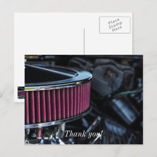 Chroom luchtinlaat briefkaart (Voorkant / Achterkant)