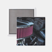 Chroom luchtinlaat magneet (Voorkant / Achterkant)