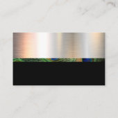 chroom metallisch | Black | paukpatroon Visitekaartje (Achterkant)