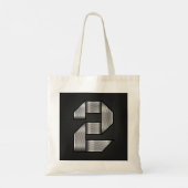 Chroom nummer twee Canvas tas (Achterkant)