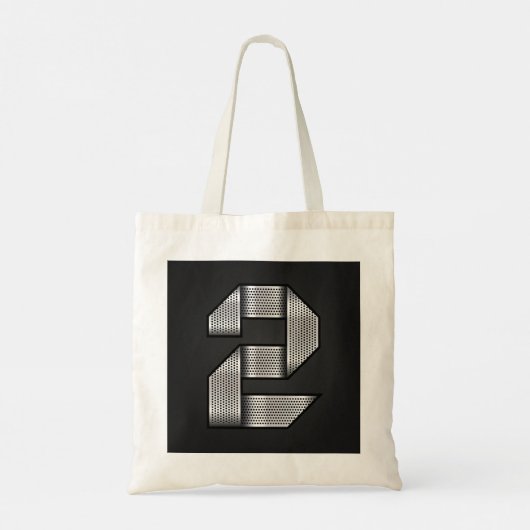 Chroom nummer twee Canvas tas (Achterkant)