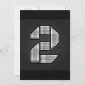 Chroom nummer twee Uitnodigingen (Voorkant)