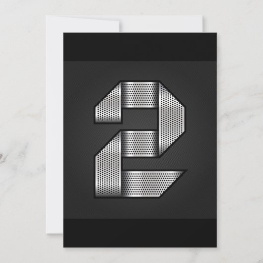 Chroom nummer twee Uitnodigingen (Voorkant)