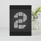 Chroom nummer twee Uitnodigingen