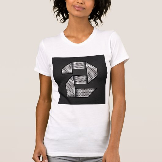 Chroom nummer twee vrouwen T-shirt (Voorkant)