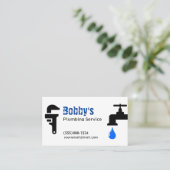 Chroom-ontwerp van de serviceleverancier visitekaartje (Staand voorkant)