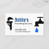 Chroom-ontwerp van de serviceleverancier visitekaartje (Voorkant)