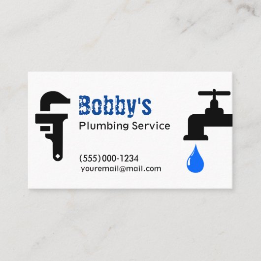 Chroom-ontwerp van de serviceleverancier visitekaartje (Voorkant)