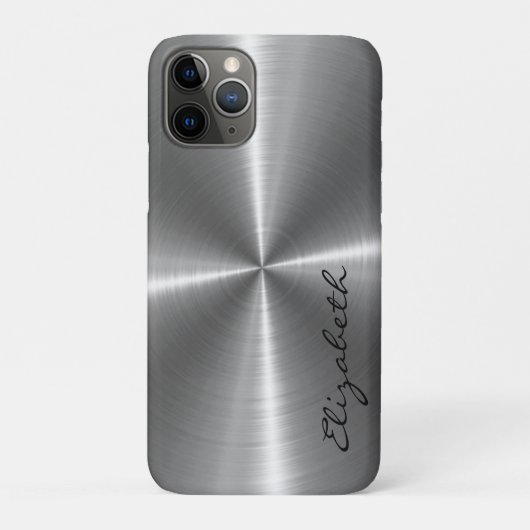 Chroom RVS Metaal Look Case-Mate iPhone Case (Achterkant)