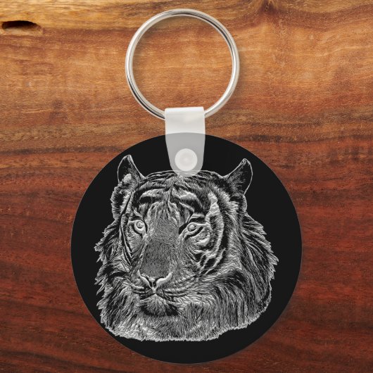 chroom silver tiver sleutelhanger (Voorkant)