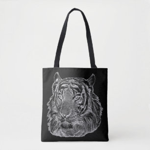 chroom silver tiver tote bag