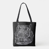 chroom silver tiver tote bag (Achterkant)