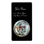 CHROOM SKULL Black Etiket (Voorkant)