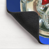 CHROOM SKULL , Blauwe saffier Muismat (Hoek)