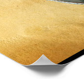 CHROOM SKULL EN ANTIEK PIRATEN BEHANDELINGSKAART POSTER (Hoek)