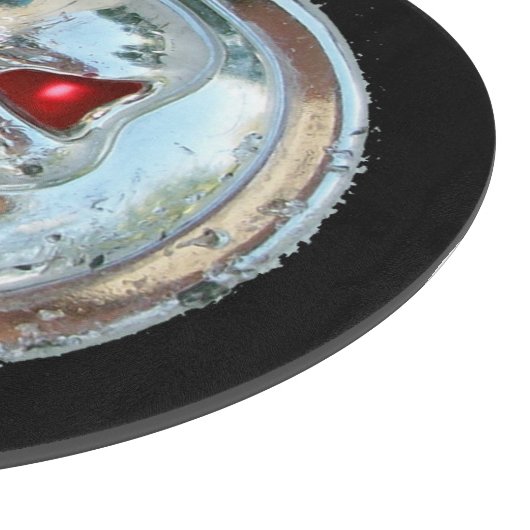 CHROOM SKULL IN BLACK SNIJPLANK (Hoek)