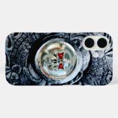 CHROOM SKULL MET FANTASIE GRIFFIOENEN Case-Mate iPhone CASE (Achterkant (horizontaal))