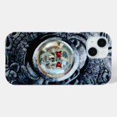 CHROOM SKULL MET FANTASIE GRIFFIOENEN Case-Mate iPhone CASE (Achterkant (horizontaal))