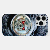 CHROOM SKULL MET FANTASIE GRIFFIOENEN iPhone HOESJE (Achterkant horizontaal)