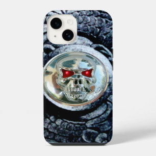 CHROOM SKULL MET FANTASIE GRIFFIOENEN iPhone 14 HOESJE