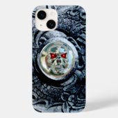 CHROOM SKULL MET FANTASY GRIFFINS Case-Mate iPhone CASE (Achterkant)