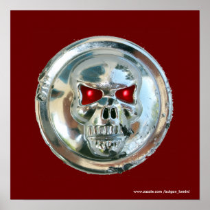 CHROOM SKULL POSTER