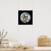 CHROOM SKULL POSTER (Keuken)