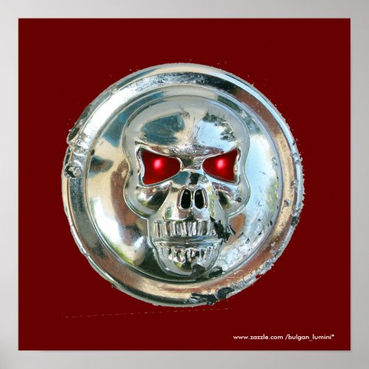 CHROOM SKULL POSTER (Voorkant)