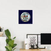 CHROOM SKULL POSTER (Thuiskantoor)